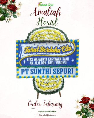 Papan Bunga Duka di Liwuto